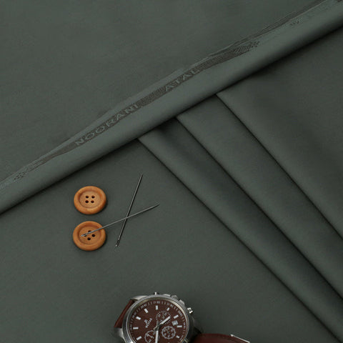 Noorani Atal Breezy Gray Color- Blended Unstitched Fabric