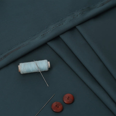 Noorani Atal Sage Gray - Blended Unstitched Fabric