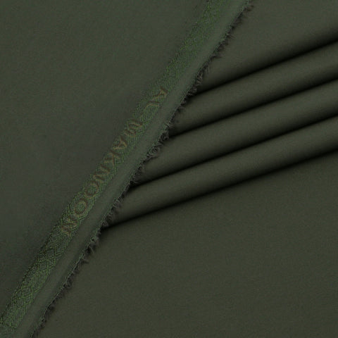 Al Maknoon Green Forest- Men Blended Unstitched Fabric