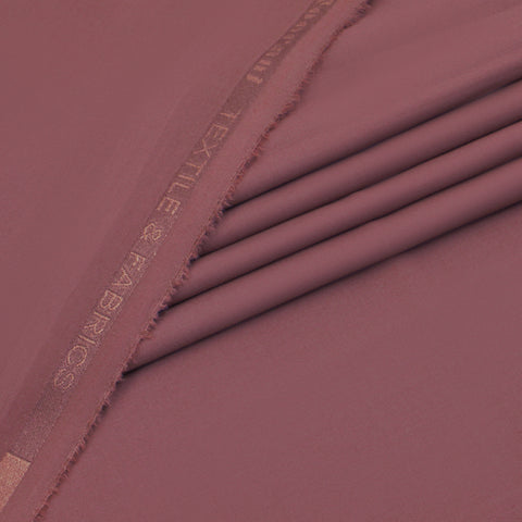 Al Maknoon pastel Maroon - Men Blended Unstitched Fabric