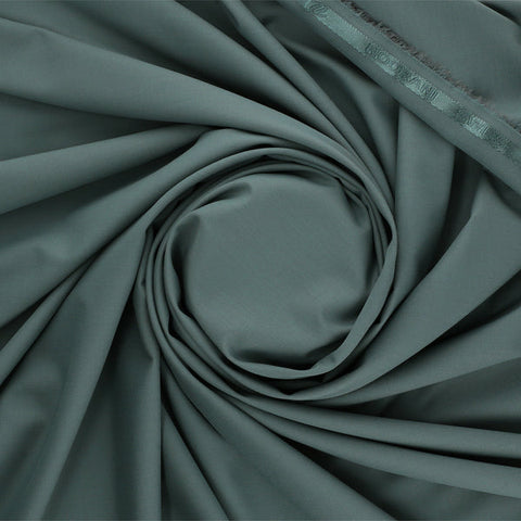 Swiss & Exclusive Sage Green - Men Blended Unstitched Fabric