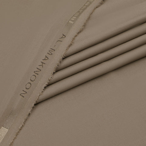 Al Maknoon Fawn - Men Blended Unstitched Fabric
